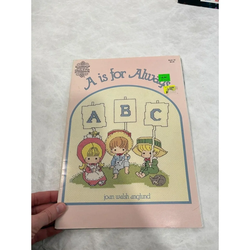 Vintage Leisure Arts Cross Stitch Plastic Canvas Nativity‎ Holiday Alphabets Lot